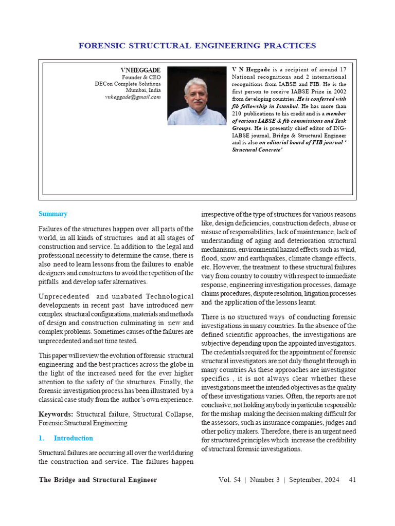 Forensic Structural Engineering Insights | PDF | Concrete | Science