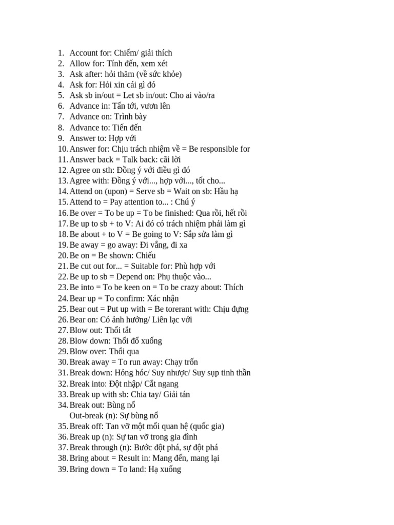 Common Phrasal Verbs | PDF