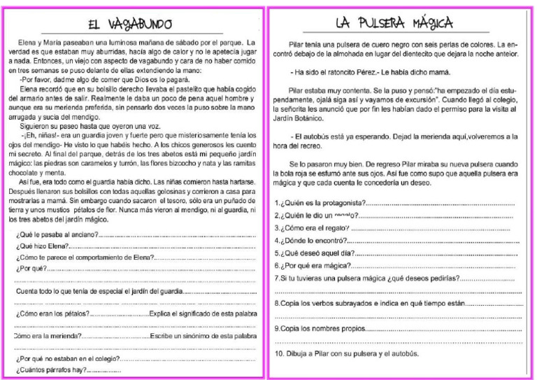 Plan Lector Cuarto Grado Pdf