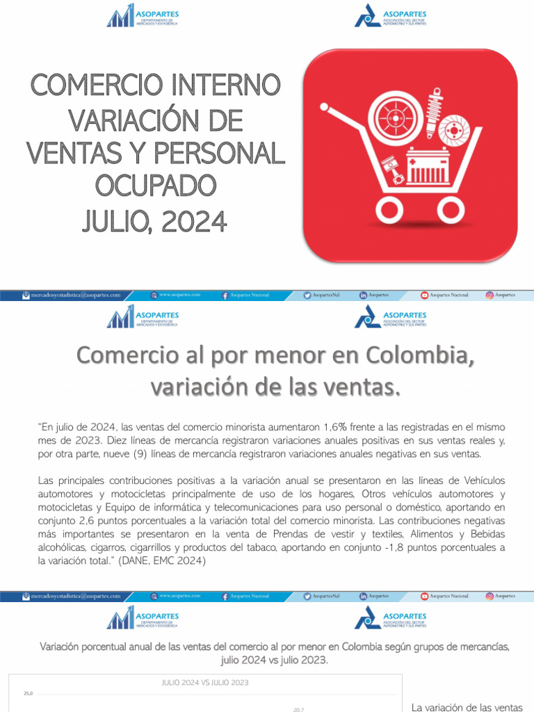 Comercio Interno Julio 2024 | PDF | Economias