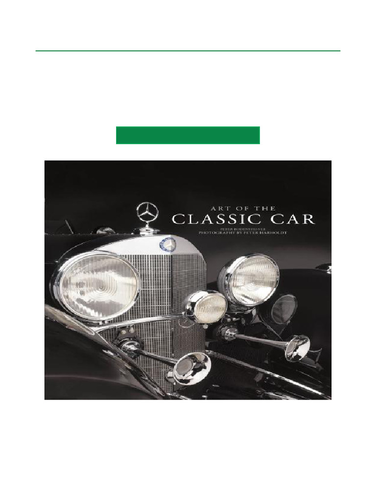 Art of The Classic Car Accessible PDF Download | PDF