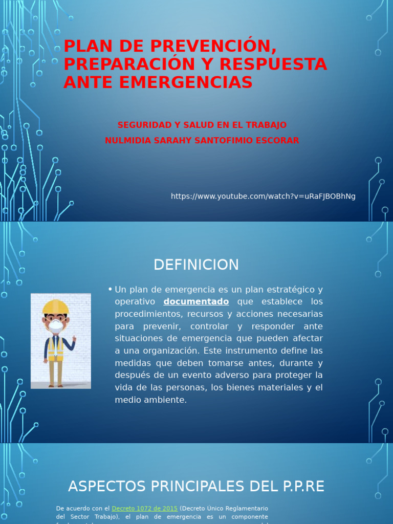Plan de Emergencia y Seguridad Laboral | PDF | Valores | Riesgo