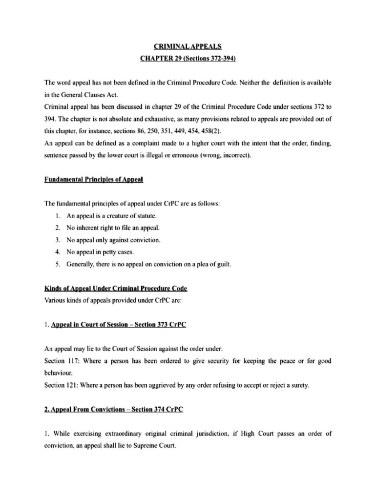 Criminal Appeals | PDF