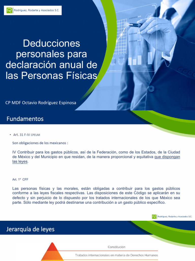 Deducciones Anuales para Personas Físicas | PDF | Impuesto sobre la ...