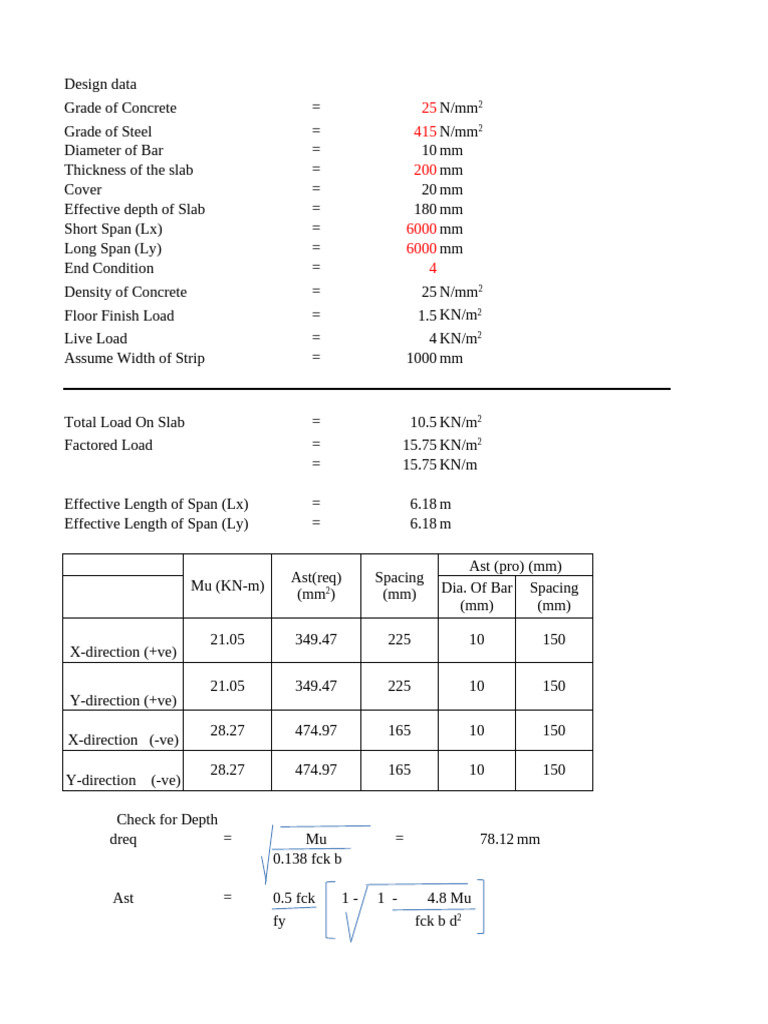 Slab Design | PDF | Mechanical Engineering | Structural Engineering