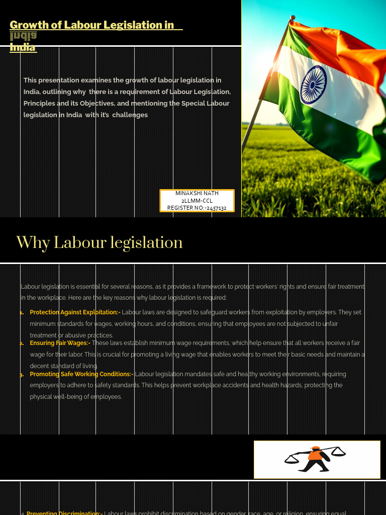 Growth of Labour Legislation in India | PDF | Labour Law | Employment