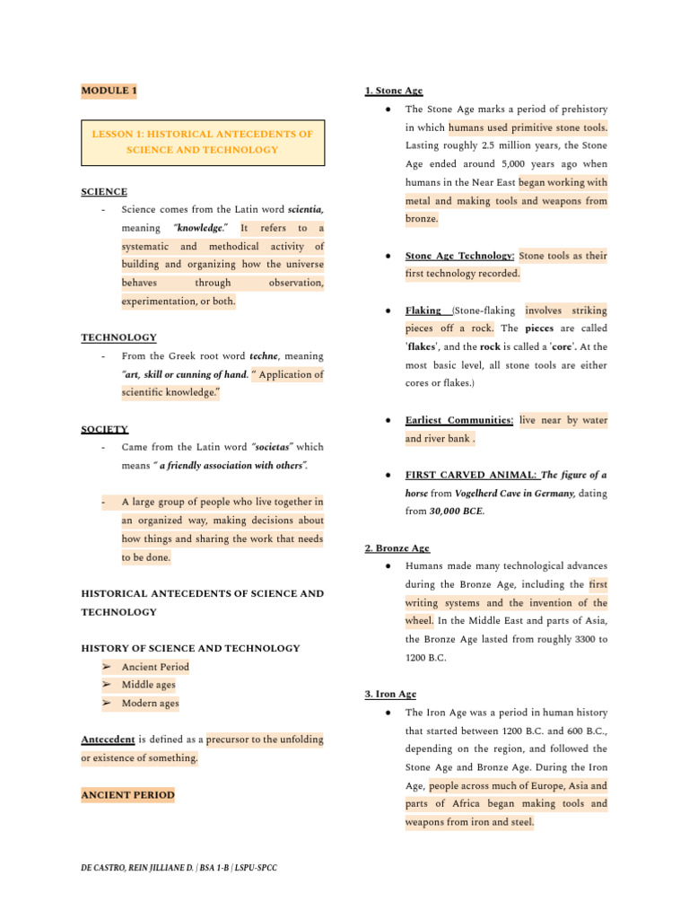 Historical Roots of Science & Technology | PDF | Science | Heliocentrism