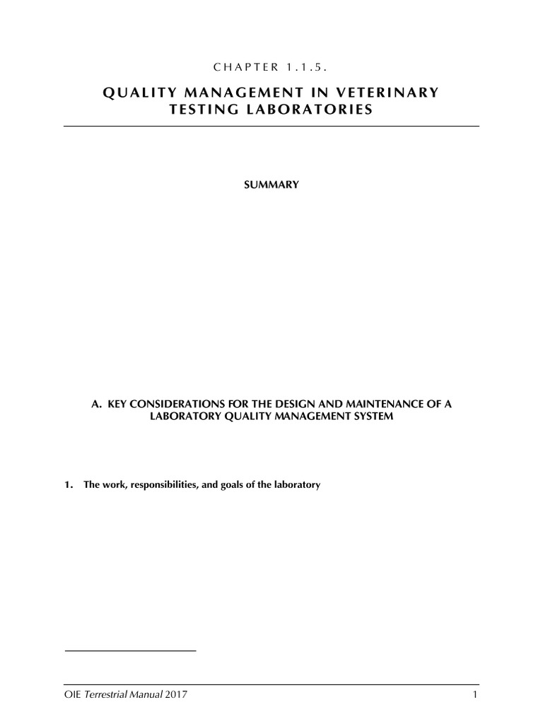 Laboratory Quality Management Essentials | PDF | Quality Management ...