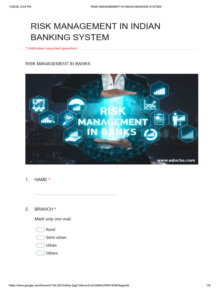 Risk Management in Indian Banking | PDF | Banks | Risk Management