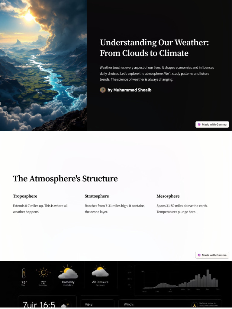 Understanding Our Weather From Clouds To Climate | PDF | Weather | Cloud