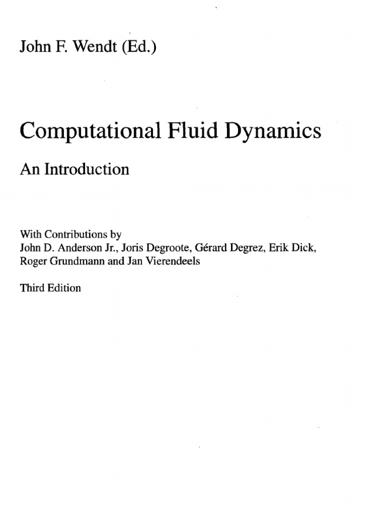 Introduction to Computational Fluid Dynamics | PDF | Science & Mathematics