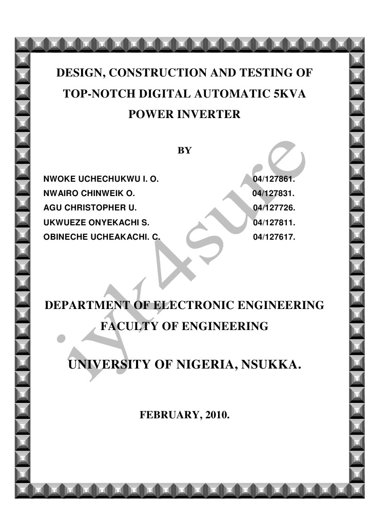 Digital 5KVA Power Inverter Design | PDF