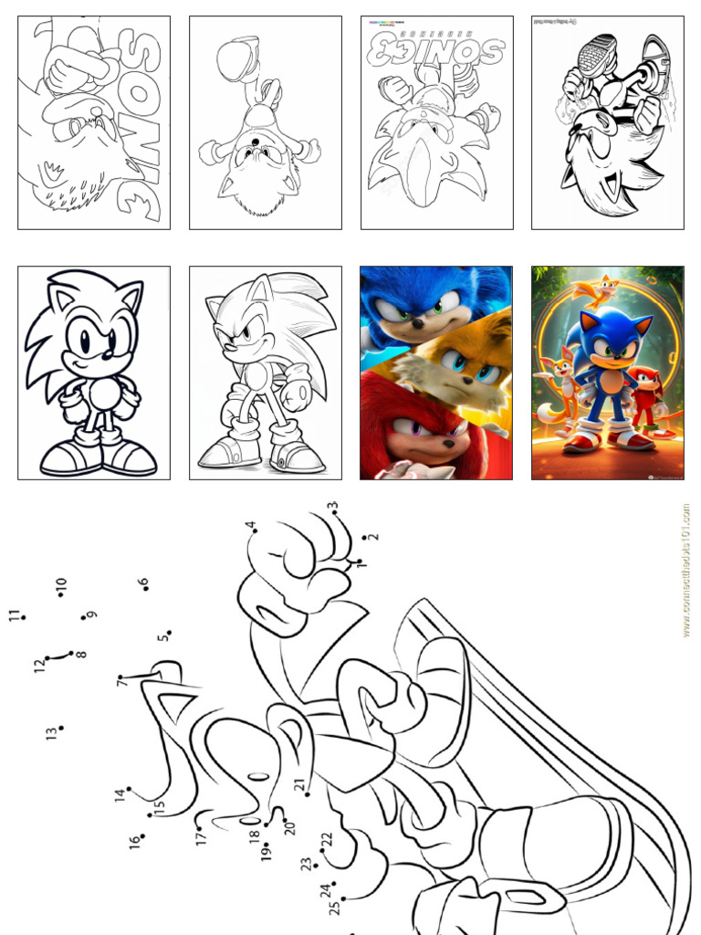 Libro de Colorear Mini SONIC | PDF