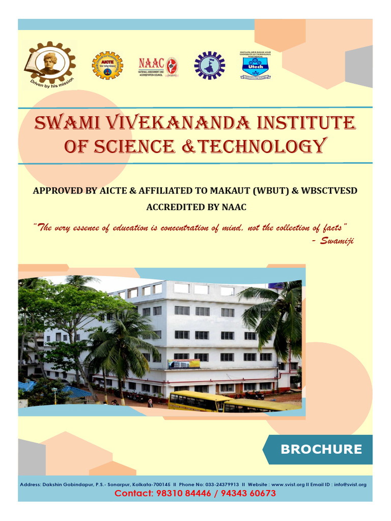 SVIST-BROCHURE | PDF | Libraries | Engineering