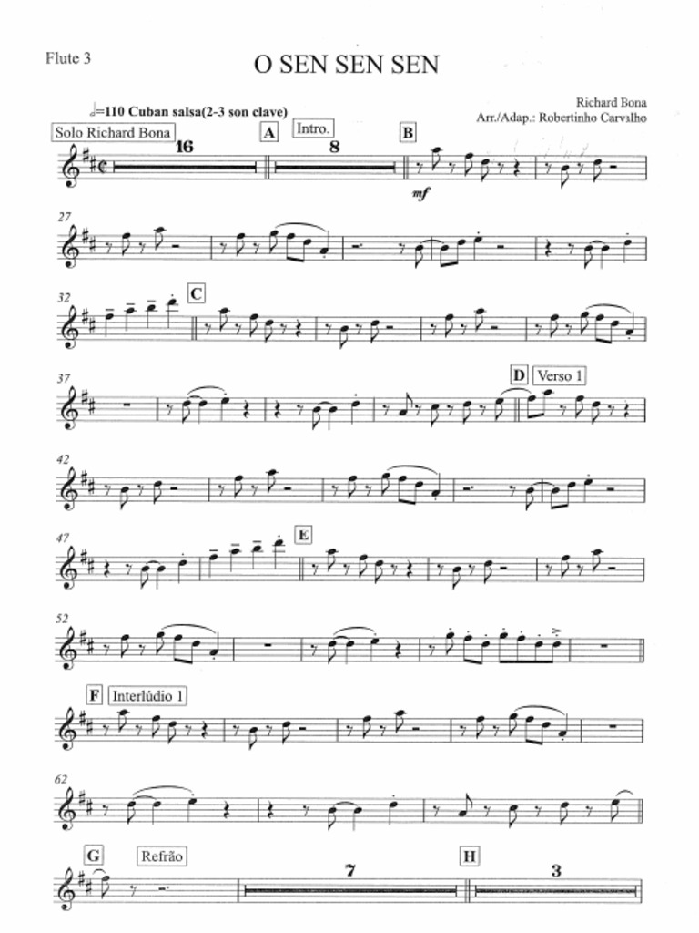 03 - O Sen Sen Sen - Flauta 3 | PDF