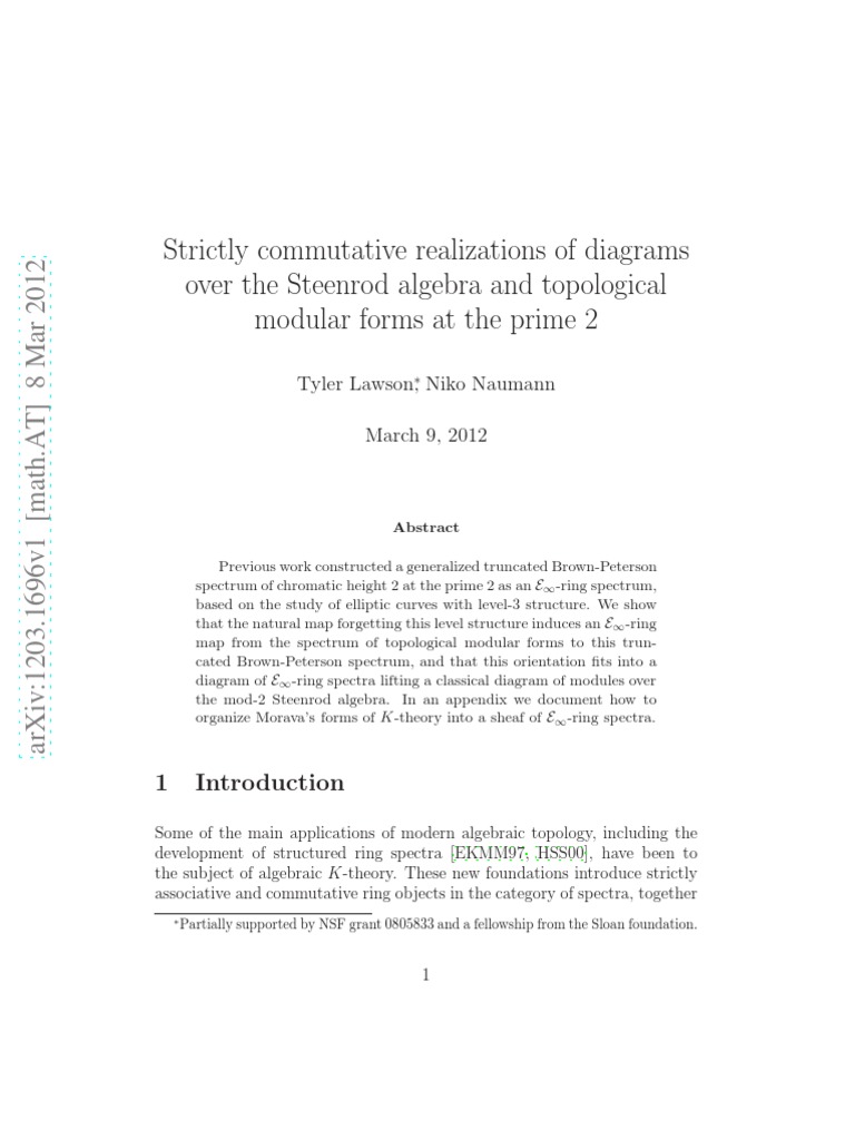 Strictly Commutative Realizations of Diagrams Over The Steenrod Algebra