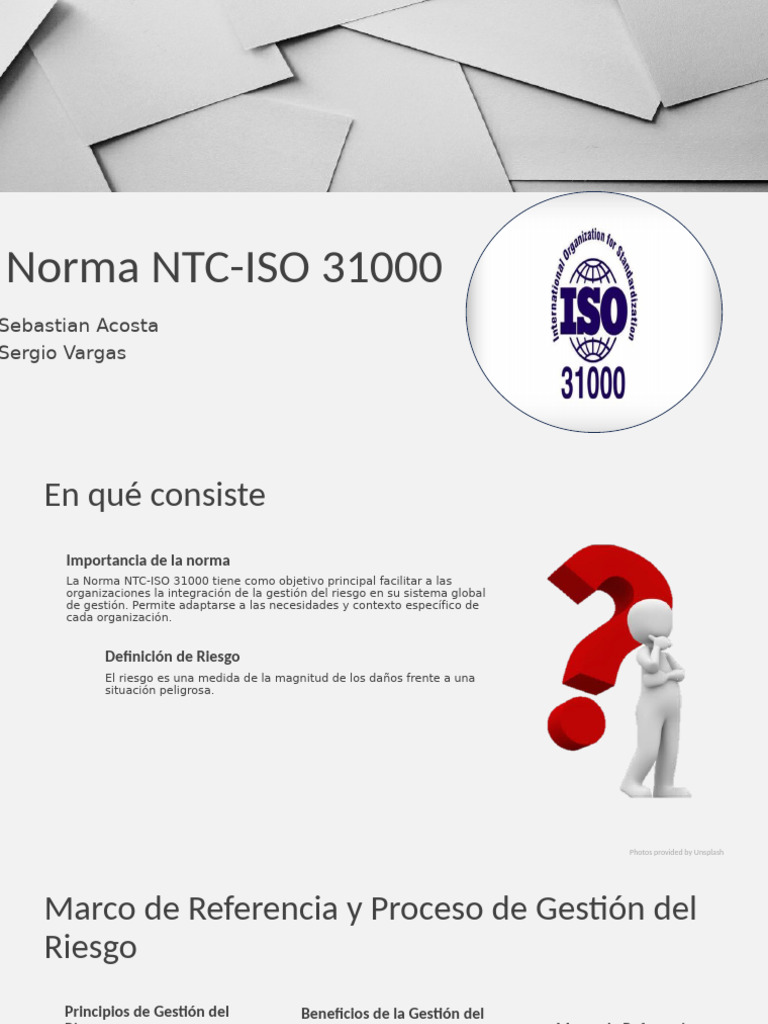 Norma NTC-ISO 31000: Gestión del Riesgo | PDF