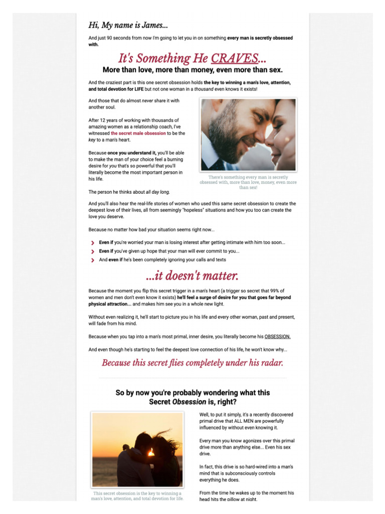 His Secret Obsession | PDF