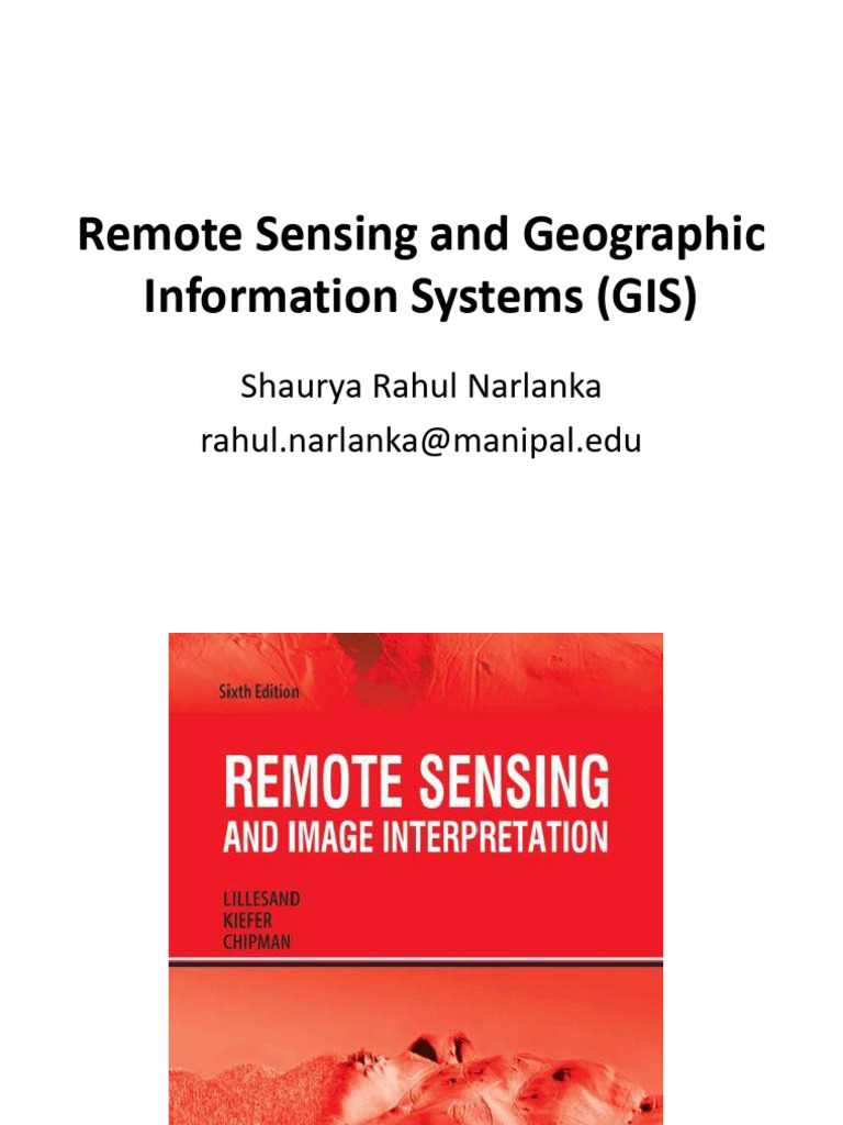 Understanding Remote Sensing and GIS | PDF | Electromagnetic Radiation ...