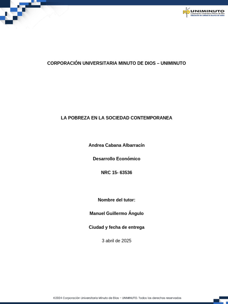 Causas y Soluciones a la Pobreza Actual | PDF | Pobreza | Pobreza e ...
