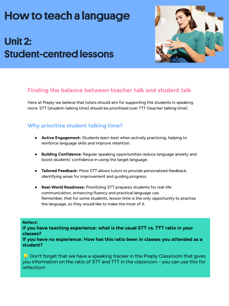 Unit+2+Student Centred+Lessons | PDF | Question | Teachers