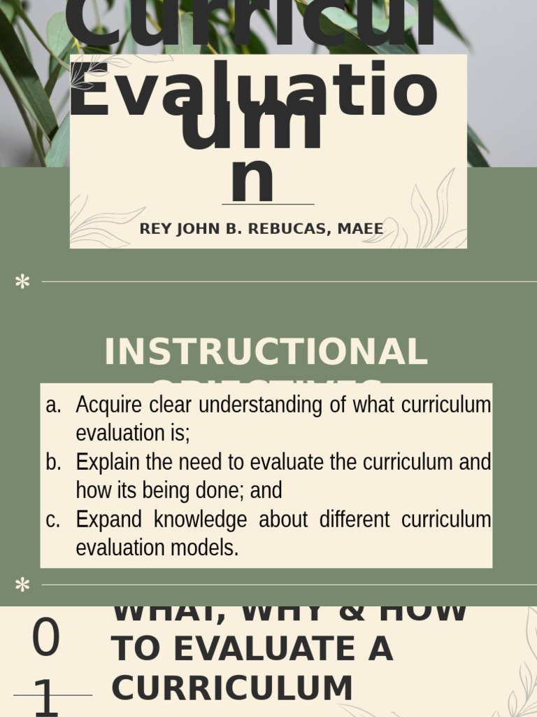 Curriculum Evaluation Models Explained | PDF | Curriculum | Evaluation