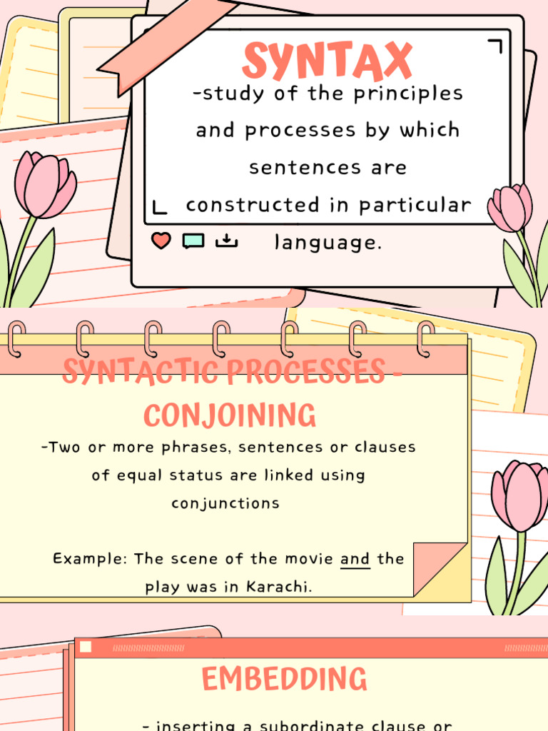 Syntactic Processes 2 | PDF