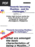 "Being Muslims & its challenges" 3 [Islam vs Secularism]