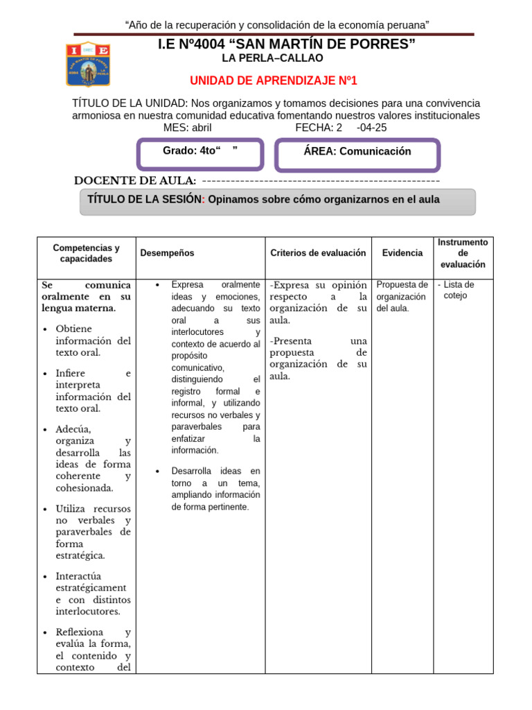 Opinamos Sobre Cómo Organizarnos en El Aula | PDF | Salón de clases ...