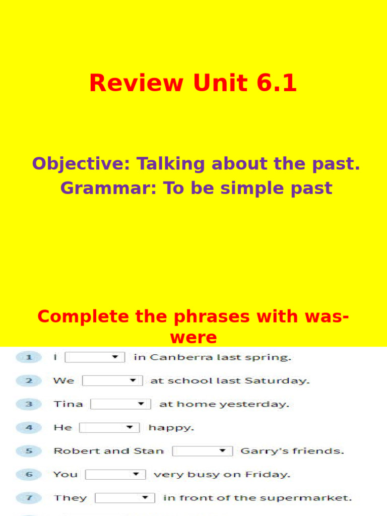 Past Tense Grammar Exercises | PDF | Semantic Units | Linguistic Typology