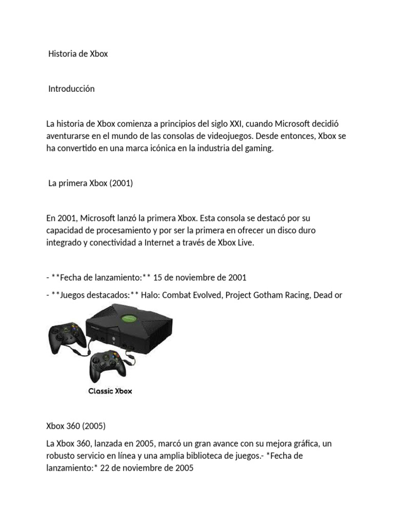Historia de Xbox | PDF