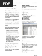 Configuration of Metrics and Policies in Oracle Enterprise Manager