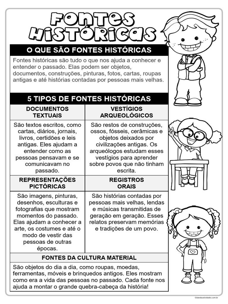 Fontes Históricas para 5º Ano | PDF | Arqueologia