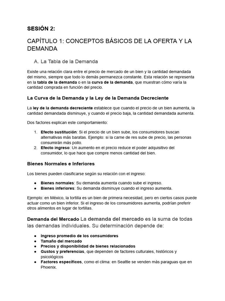 Economia 2 | PDF | Oferta (economía) | Oferta y demanda