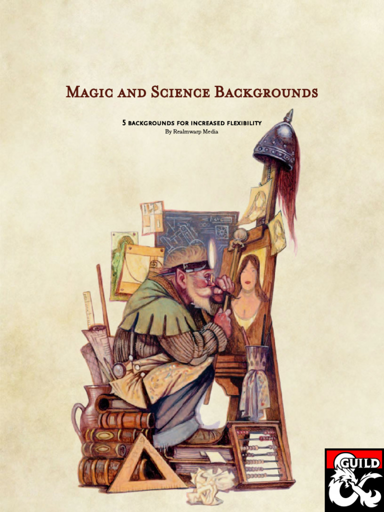 Magic_and_Science_Backgrounds | PDF | Wizards Of The Coast | Calligraphy