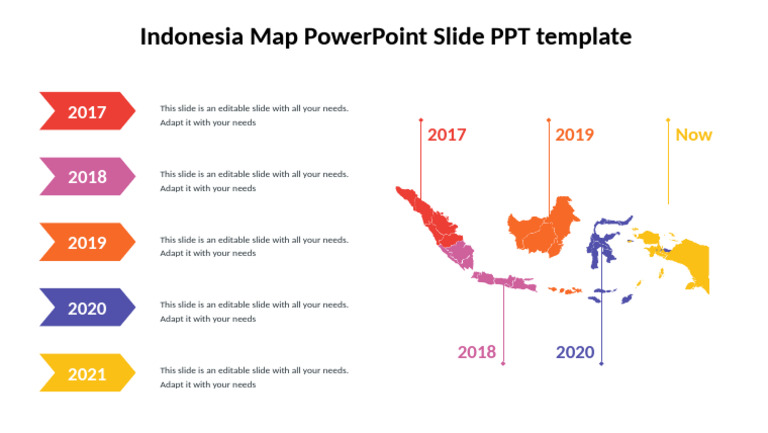 Indonesia Map Powerpoint Slide Ppt Template Pdf