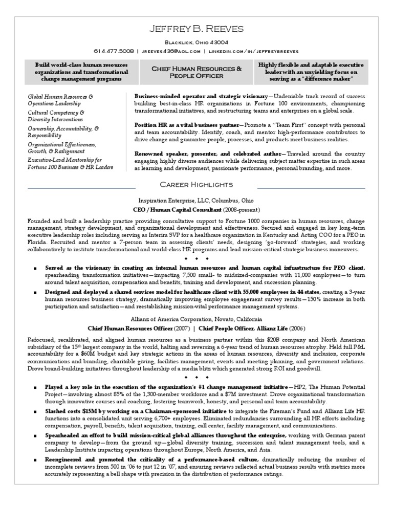 Senior Vice President VP Human Resources in Tampa St Petersburg FL