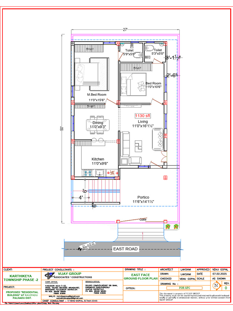 Ground Floor Plan for Residential Building | PDF