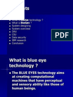 What Is Blueeye Technology ? What Is Blueeyes ? System Designing System Overview Dau Csu Data Security Ibm Research Conclusion