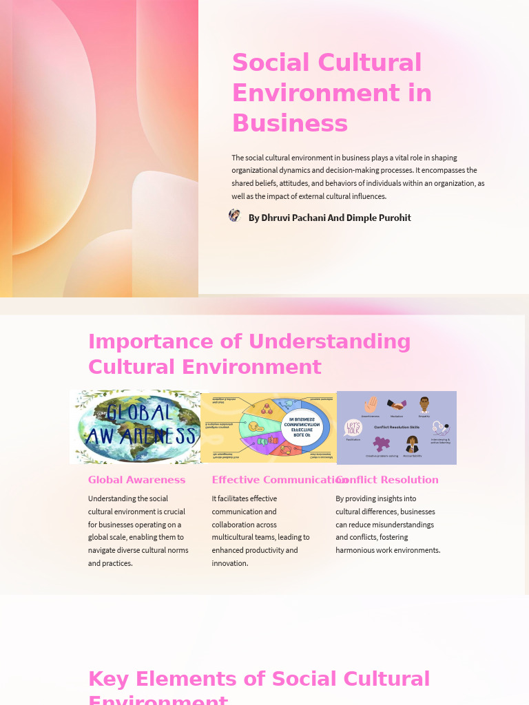 Social Cultural Impact on Business Success | PDF | Communication ...