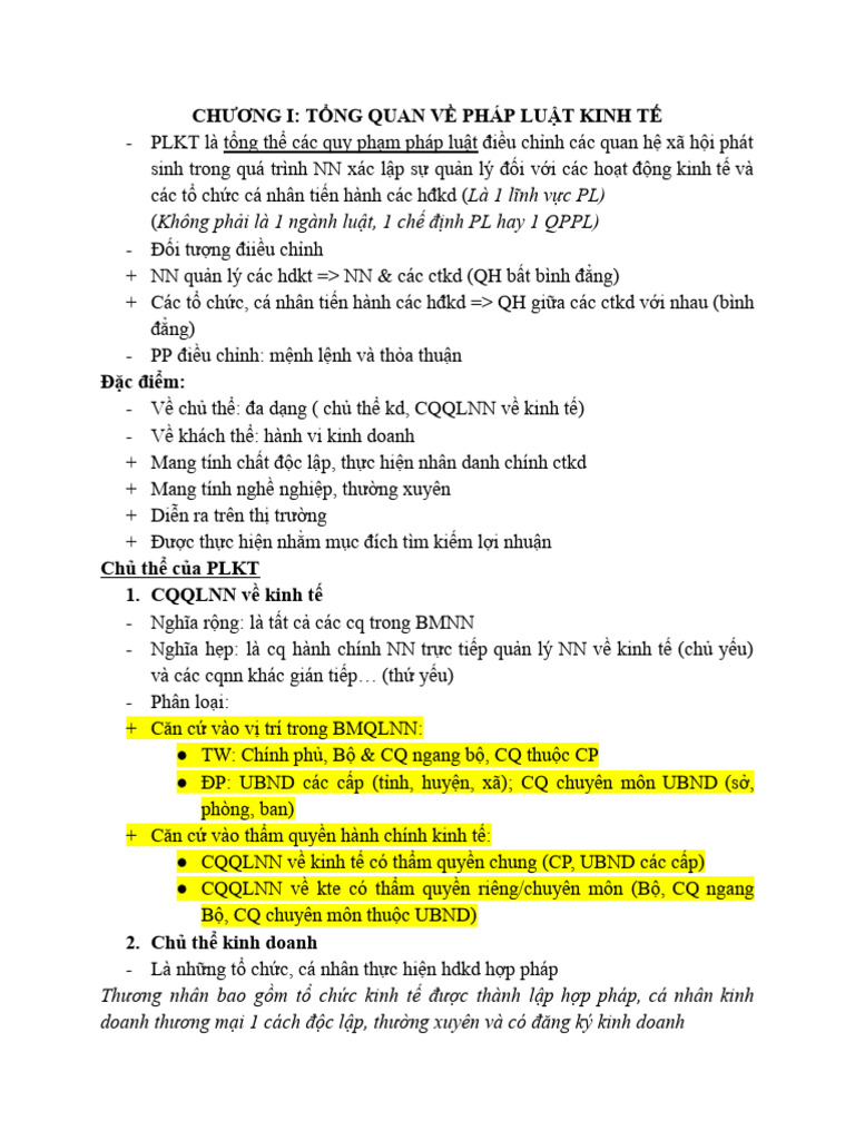 Ôn PLKT | PDF