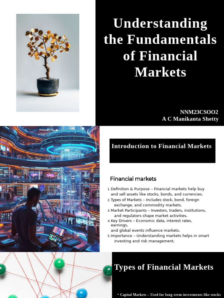 Financial Markets: Key Concepts Explained | PDF