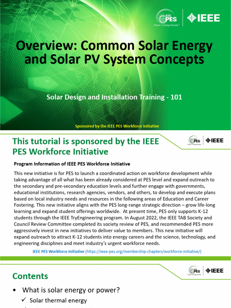 Solar Energy Basics for K-12 Education | PDF | Solar Energy ...
