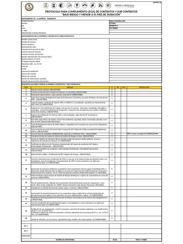 Definición de EECC en Minería | PDF