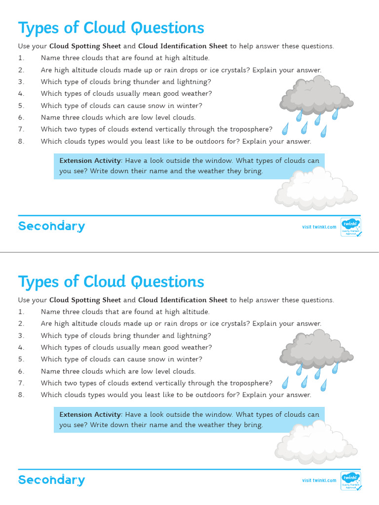 Cloud Types and Weather Effects Guide | PDF | Cloud | Applied And
