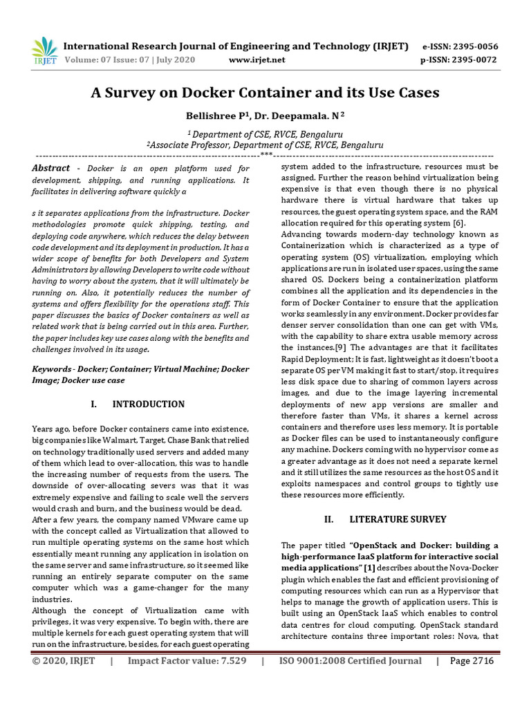 Docker Containers: Use Cases and Benefits | PDF | Virtual Machine ...