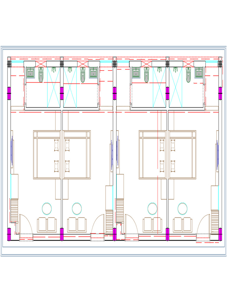 Proposed Ground Floor 4 Bed Room Brick Working Plan Final (4) | PDF