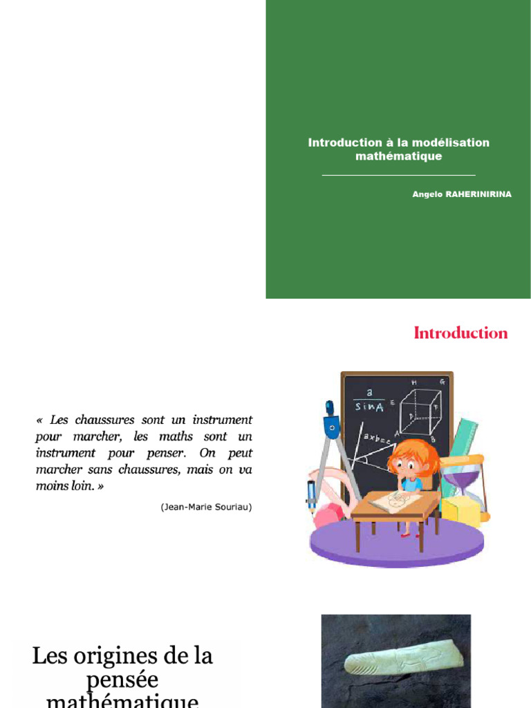 Introduction à la modélisation mathématique | PDF | Mathématiques ...
