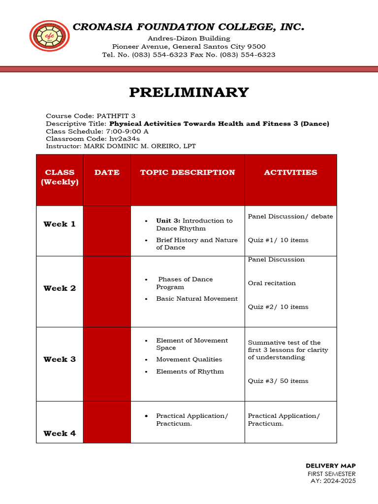 PATHFIT 3 & GE 4 Course Overview | PDF