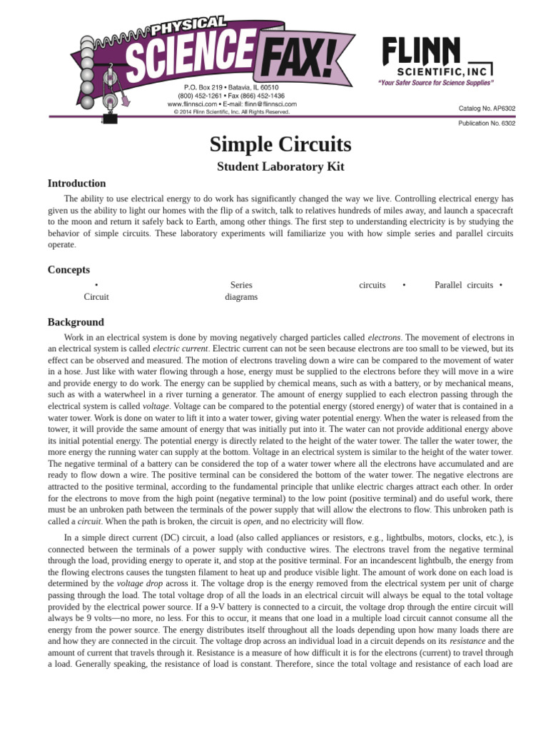 Understanding Simple Circuits Basics | PDF | Direct Current | Series ...